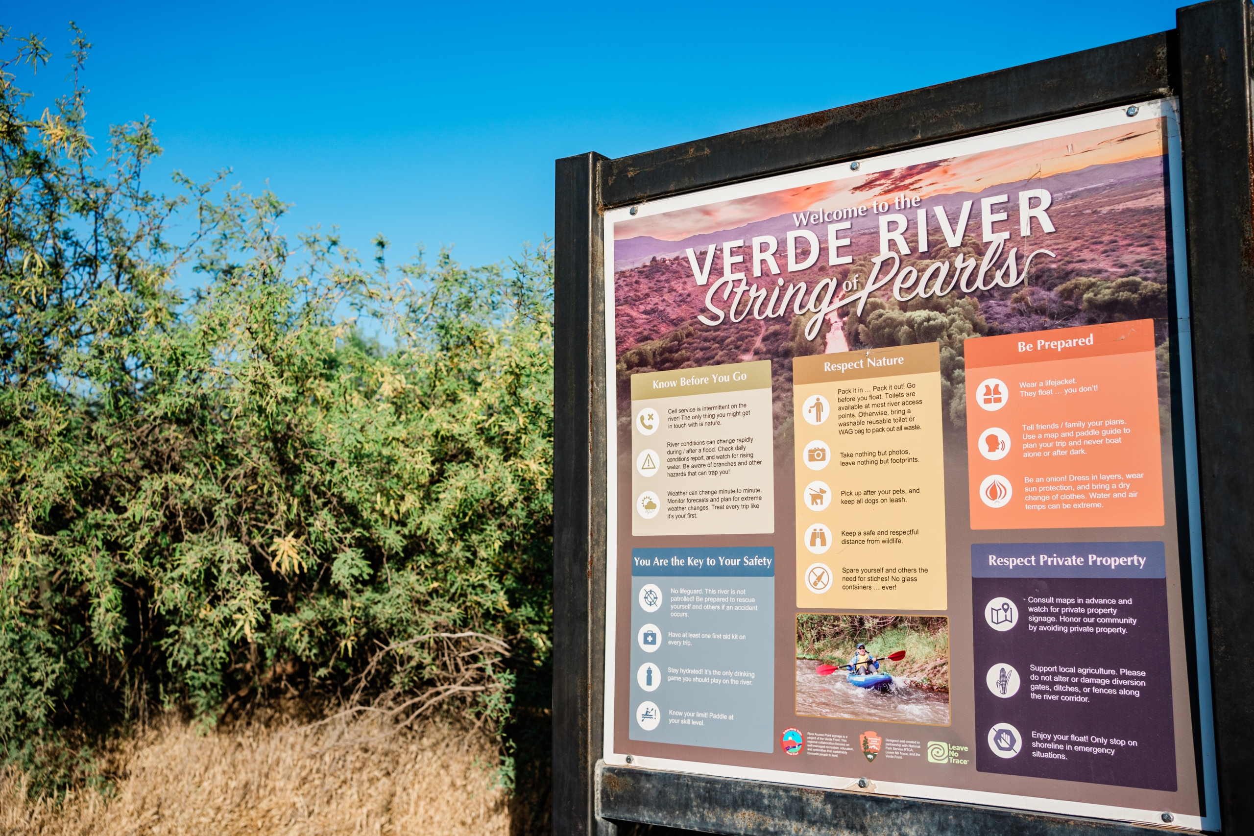 Verde River String of Pearls: Safety tips and guidelines for visitors.